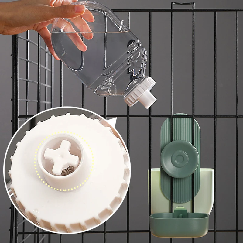 HOOPET Automatic Pet Bowls Cage Hanging Feeder Pet Water Bottle Food Container Dispenser Bowl for Puppy Cat Pet Feeding Product - imagen 3