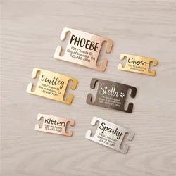Collar identificativo con placa grabada para perros y gatos – Acero inoxidable