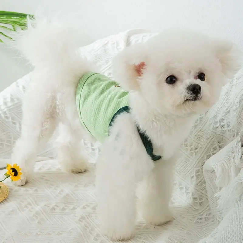 Tirantes de verano para mascotas, chaleco de aguacate para perros y gatos, camiseta con estampado de frutas para cachorros y gatitos, ropa de peluche, abrigo de protección solar, ropa para mascotas - imagen 4