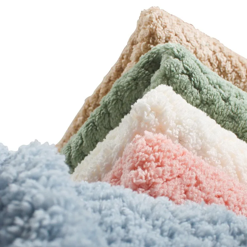 Toalla absorbente para mascotas, manta de microfibra para perros, Toalla de baño, cojín para gatos, albornoces para perros, paño de limpieza, colcha, almohadilla cálida de lana color Coral - imagen 5