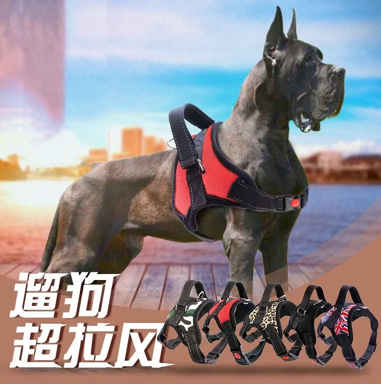 Arnés ajustable para perros y gatos con correa reflectante y transpirable para perros pequeños y grandes, chaleco, suministros para mascotas