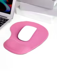 Alfombrilla de ratón con reposamuñecas de silicona, soporte de muñeca ergonómico antideslizante suave para ordenador de oficina y portátil, 1 ud.