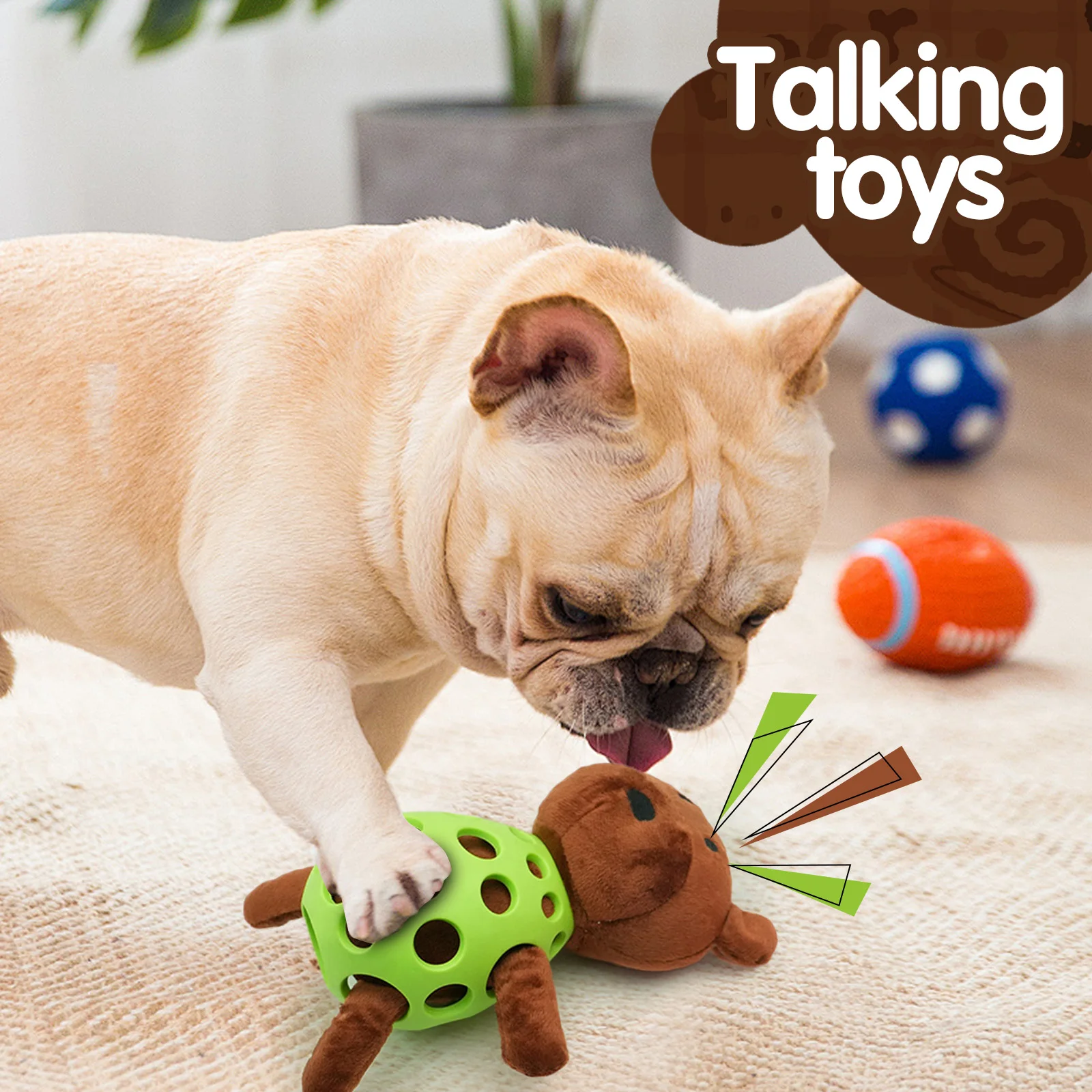 Perro colorido mapache sonido juguete de peluche rechinar los dientes resistencia a las mordeduras aburrimiento interactivo para acompañar perros grandes, pequeños y medianos - imagen 3