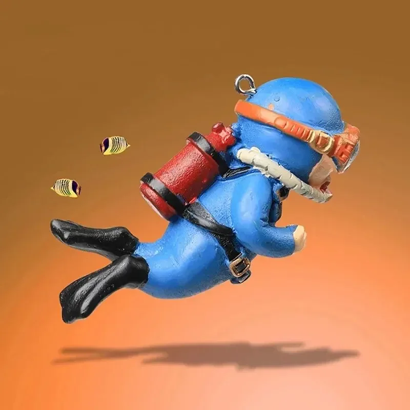 Adorno flotante realista para acuario, añade diversión y estilo a tu decoración del pecera, potenciador de escena subacuática único - imagen 3