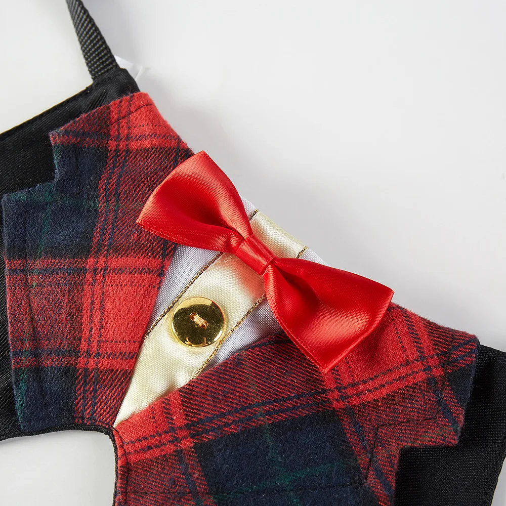 Esmoquin para perro, Bandana Formal para boda, Collar para perro con pajarita, disfraz de cumpleaños para gato, traje de San Valentín para mascota - imagen 5