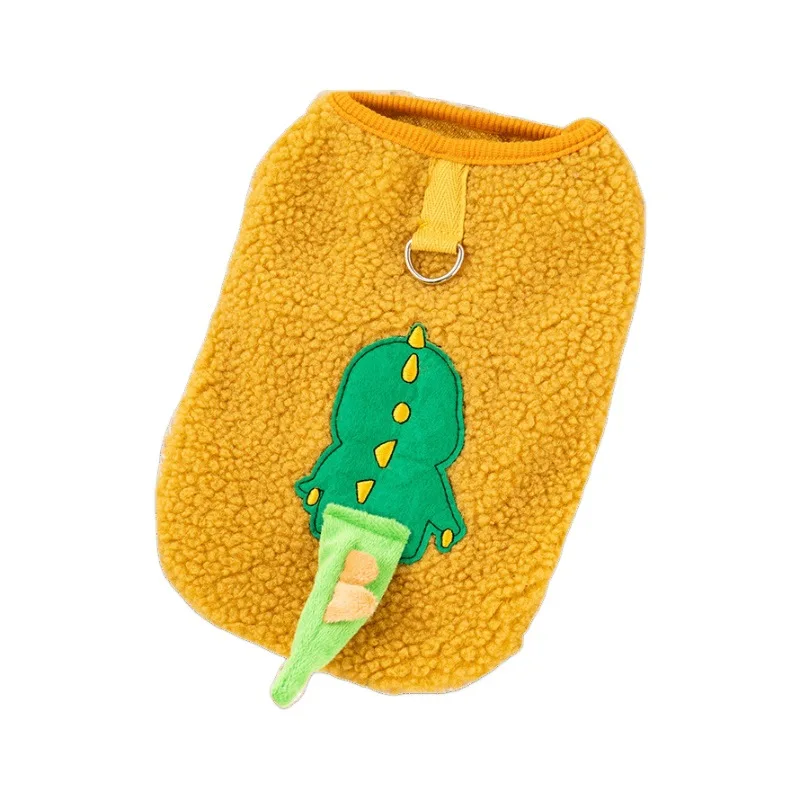 Ropa de otoño e invierno para mascotas con chaleco de felpa, abrigo grueso y bonito para perros pequeños, ropa para perros pequeños, ropa para cachorros - imagen 5