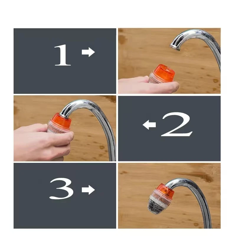 Filtro purificador de agua para grifo, Cartucho de filtración de carbón activado de 5 capas, para el hogar y la cocina - imagen 3