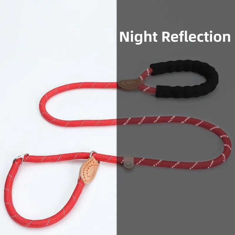 Correa de nailon reflectante para perros, Collar de entrenamiento para cachorros, suministros para mascotas - imagen 2