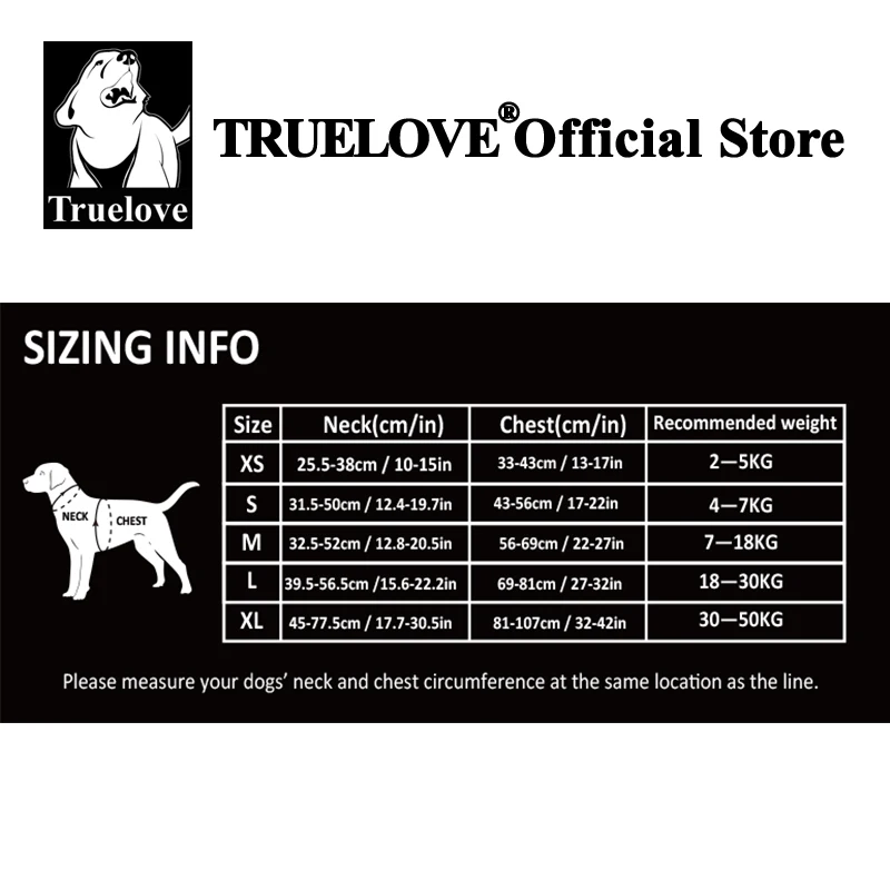 Truelove-arnés para mascotas, pequeño, mediano y grande, dividido, moda para perros, para exteriores, envío directo - imagen 3