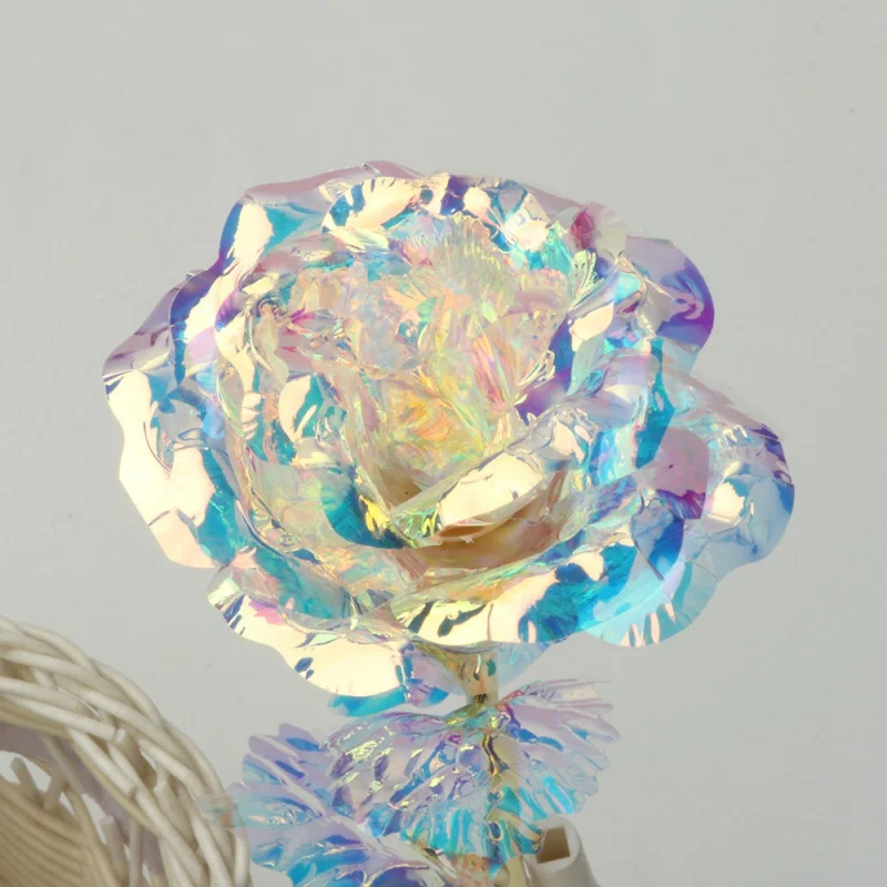 Tallo oro 24k con rosa eterna – Decor hogar para gato y perro - imagen 3