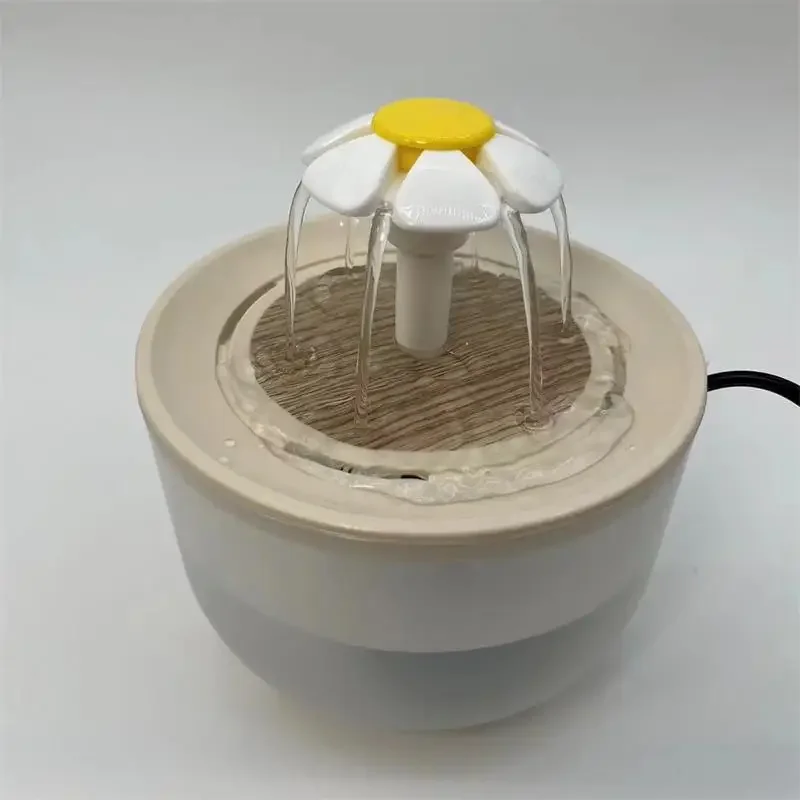 TOUA-bebedero eléctrico con filtro automático para mascotas, bebedero silencioso con USB, dispensador de agua para gatos, 1200mL - imagen 5