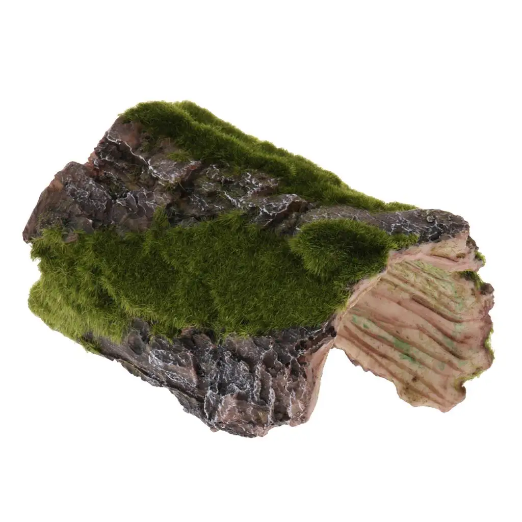 Resin Tree Bark Bends Reptile Hides Cave Reptile Vivarium Decor for Home