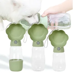 Botella de agua perros y gatos con compartimento comida – Anti fugas