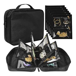 Organizador joyería transparente multicapa para gatos y perros viaje