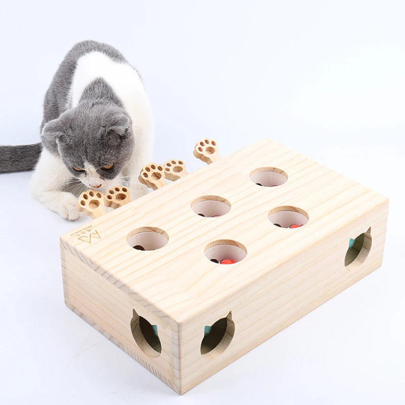 Juguete interactivo divertido Golpea al topo para gatos y gatitos - imagen 2