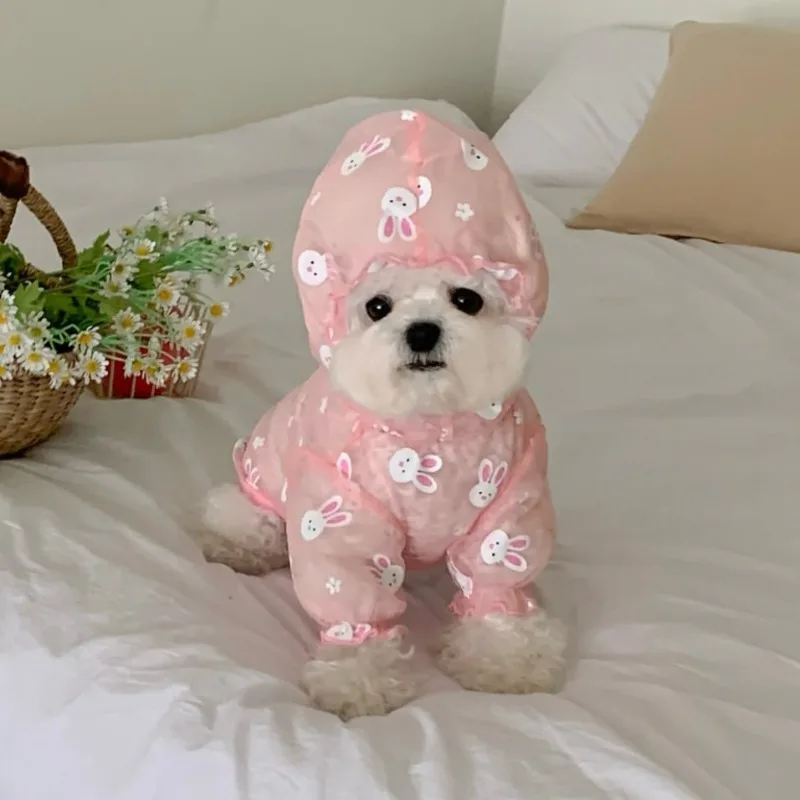 Mono antimosquitos para perros pequeños – Estampado conejo verano