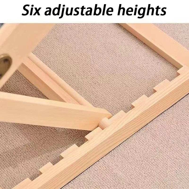 Rampa plegable para perros, sofá cama, rampas grandes de madera para perros, sofá pequeño, rampas ajustables portátiles para mascotas, escalera de escalada, suministros para mascotas - imagen 4