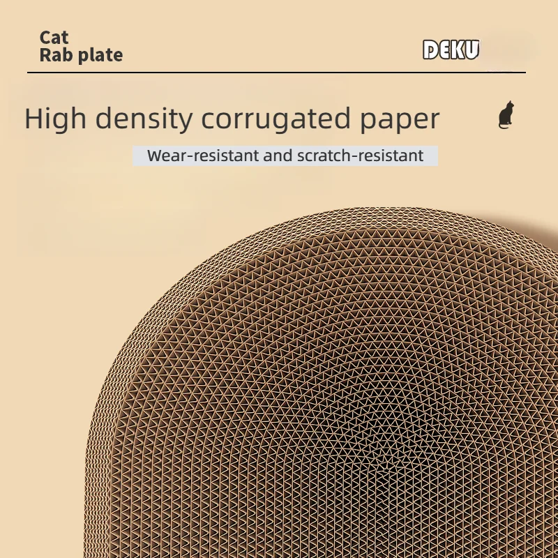 Rascador grande de cartón corrugado para gatos, cama rascadora para gatos, almohadilla para rascar, estera para dormir para gatitos - imagen 5
