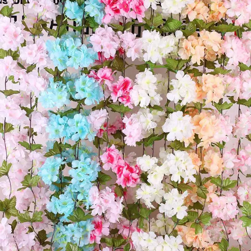 Guirnalda artificial de enredadera con flores para gatos y perros