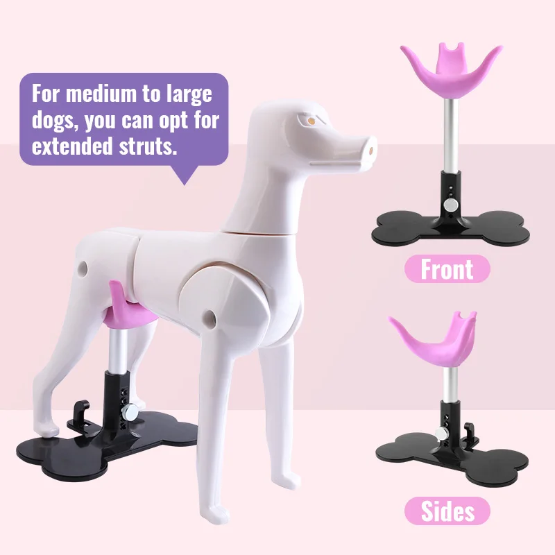 Fenice-Soporte de pie asistido para aseo de perros, asiento fijo auxiliar de esteticista, artículos de aseo de mascotas ajustables, banco pequeño - imagen 2