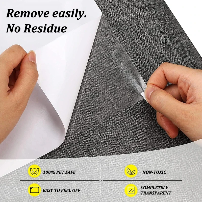 Almohadillas de protección para sofá antiarañazos para gatos, protectores autoadhesivos para muebles de mascotas, cubierta antiarañazos para gatos, pegatinas protectoras para sofá, 3/10 Uds. - imagen 2