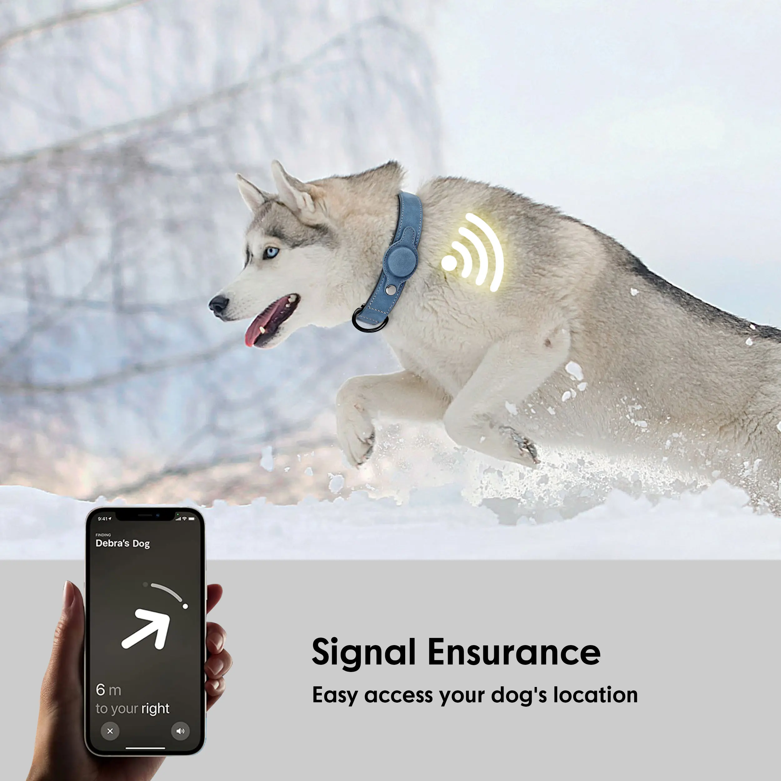 Collar de perro con rastreador GPS, collares de cuero PU para perros, Collar antipérdida para mascotas, Pug, Chihuahua, ajustable para perros pequeños, medianos y grandes - imagen 2