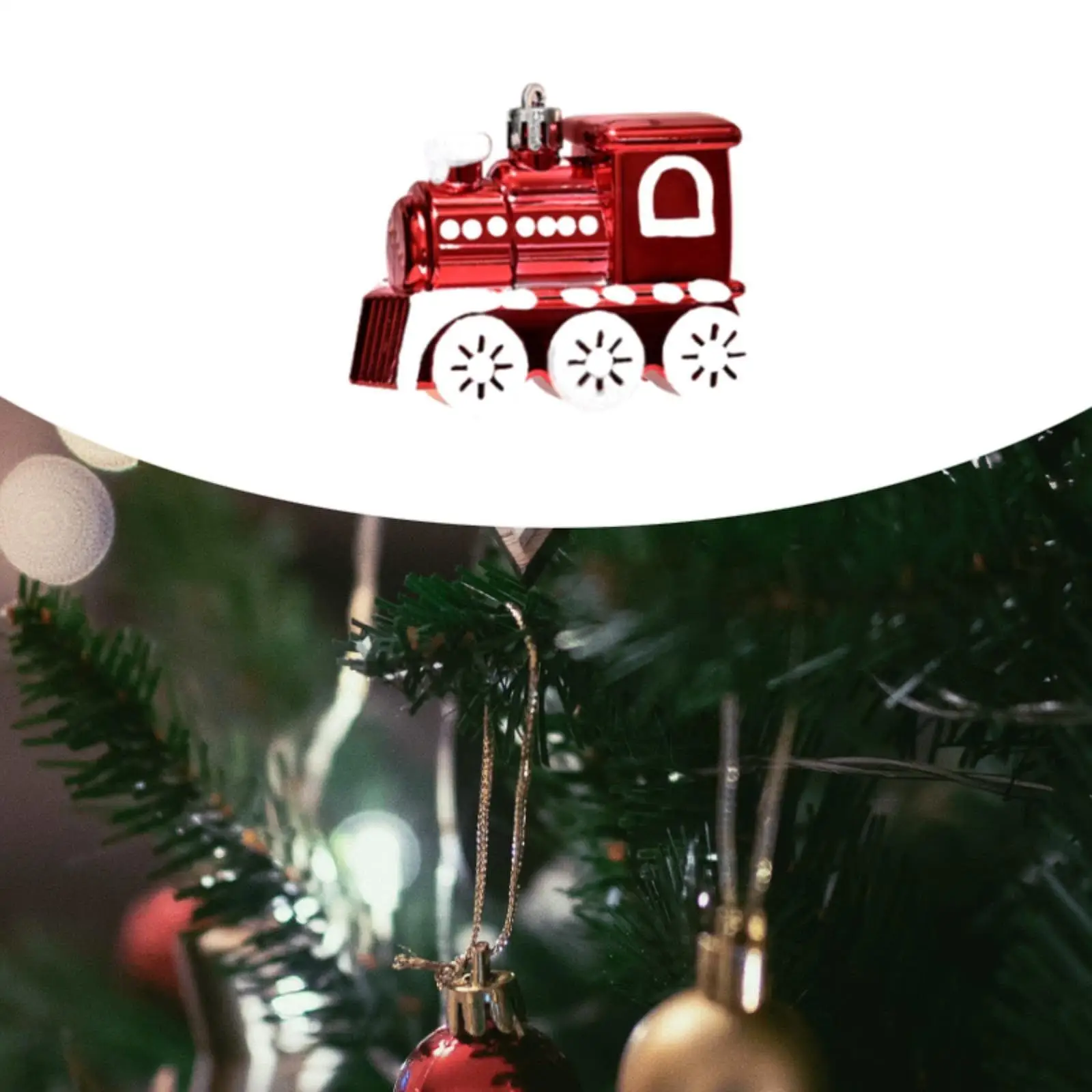 Adorno de árbol de Navidad, colgante de árbol de Navidad, decoración navideña resistente de dibujos animados única para el hogar, dormitorio, porche, balcón de invierno, 6 uds. - imagen 4