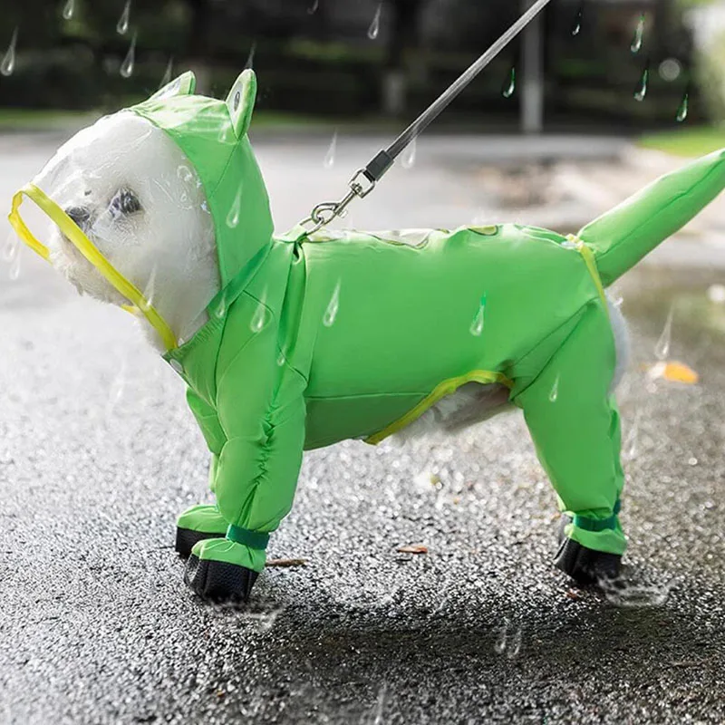 Chubasquero para exteriores para perros pequeños, impermeable en los cuatro pies, accesorios para mascotas, perros pequeños y medianos - imagen 2