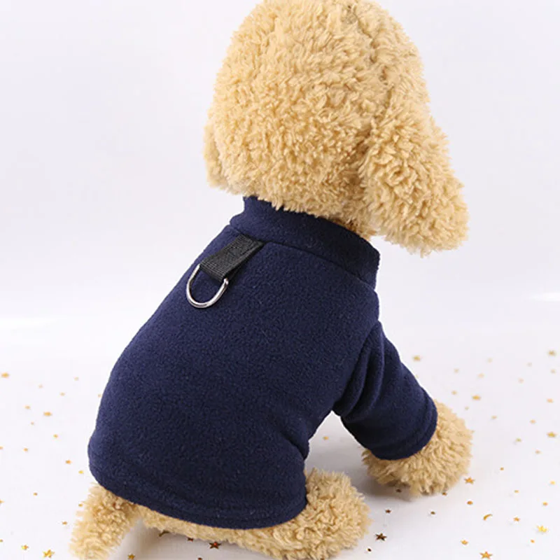 Sudadera lana con capucha para perros pequeños – Ropa de invierno - imagen 4