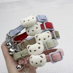 Collar ajustable para gatos y perros pequeños con dibujos y campana