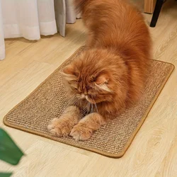 Alfombrilla sisal natural para gatos – Para rascar y afilar uñas