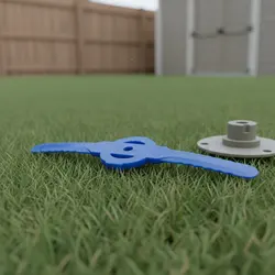 Cuchilla repuesto plástica ligera fácil de instalar para cortar césped