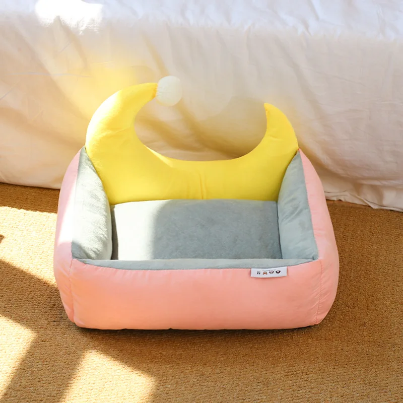 Cama luna desmontable para perros y gatos – 4 estaciones