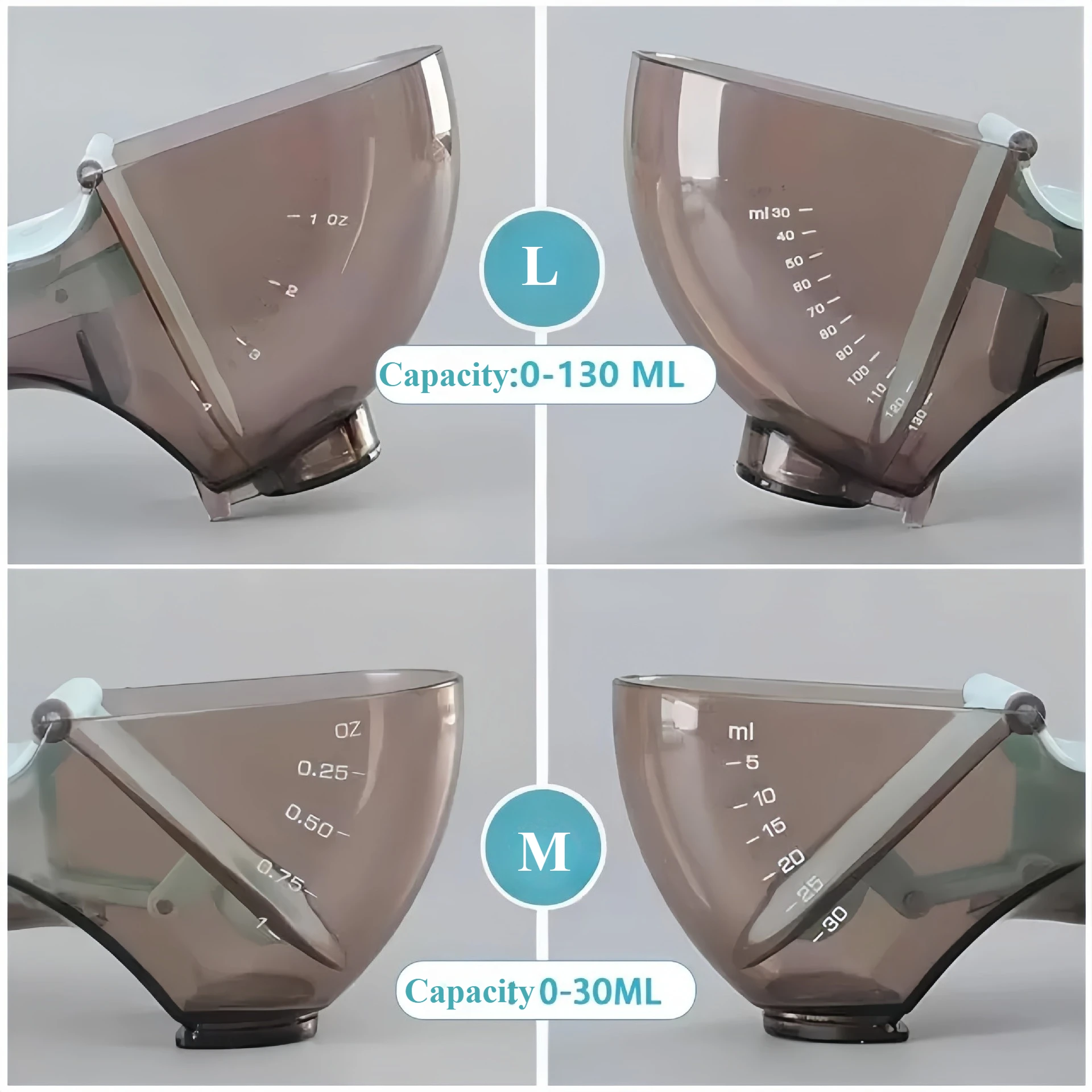 Cuchara ajustable para comida de mascotas con báscula, taza medidora curva para comida de perros y gatos, herramienta de Control de porciones fácil de limpiar para evitar la obesidad - imagen 4