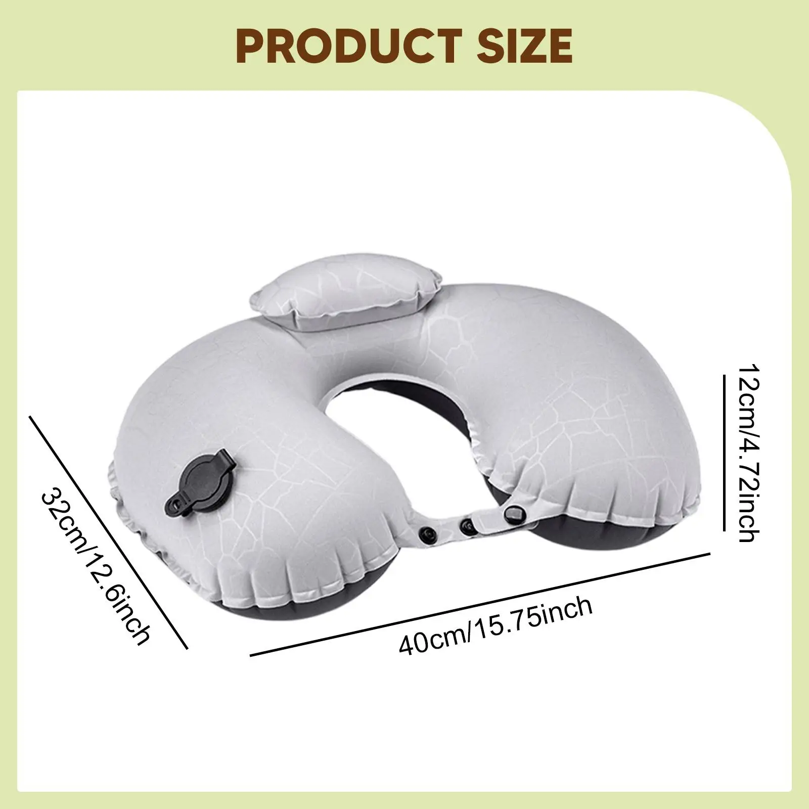 Inflatable Camping Pillow U Shape Comfortable Compact Multiuse Travel Pillow Inflatable Camping Pillow U Shape Comfortable Compact Multiuse Travel Pillow