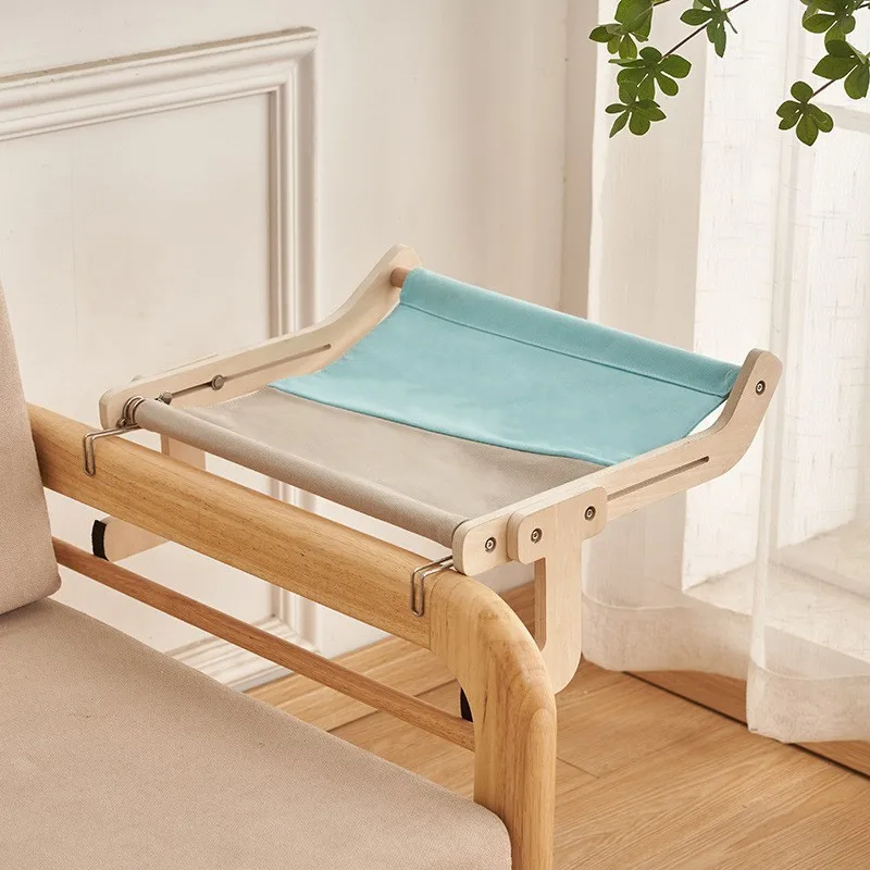Hamaca de Madera para Gatos: Balcón y Ventana, Cama Colgante