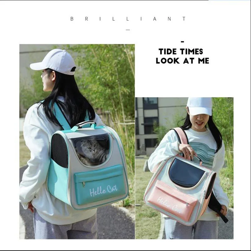 Mochila plegable portátil para mascotas, cápsula espacial transpirable, impermeable, resistente a las mordeduras, accesorios de gran espacio para gatos y perros - imagen 3