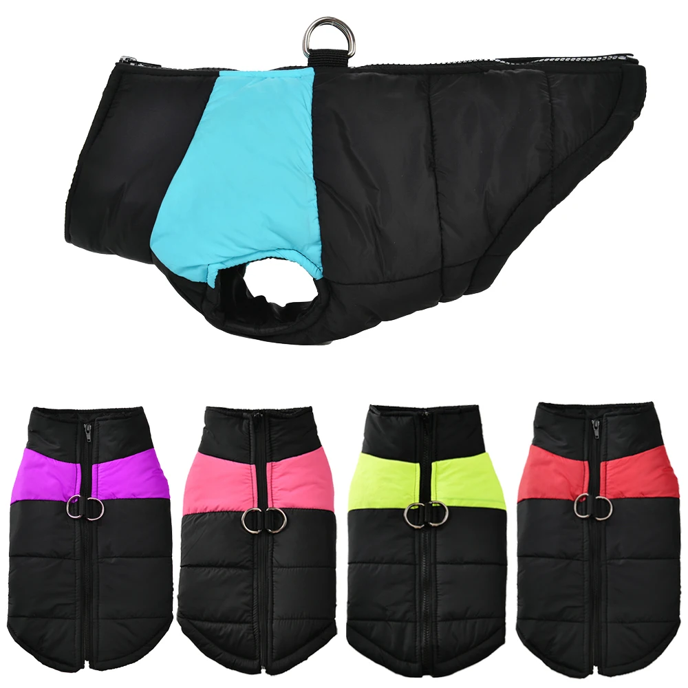 Chaqueta impermeable para mascotas, ropa cálida de invierno para perros pequeños y grandes, chaleco para gatos, abrigo para cachorros, monos de disfraces para Chihuahua Labrodor - imagen 2