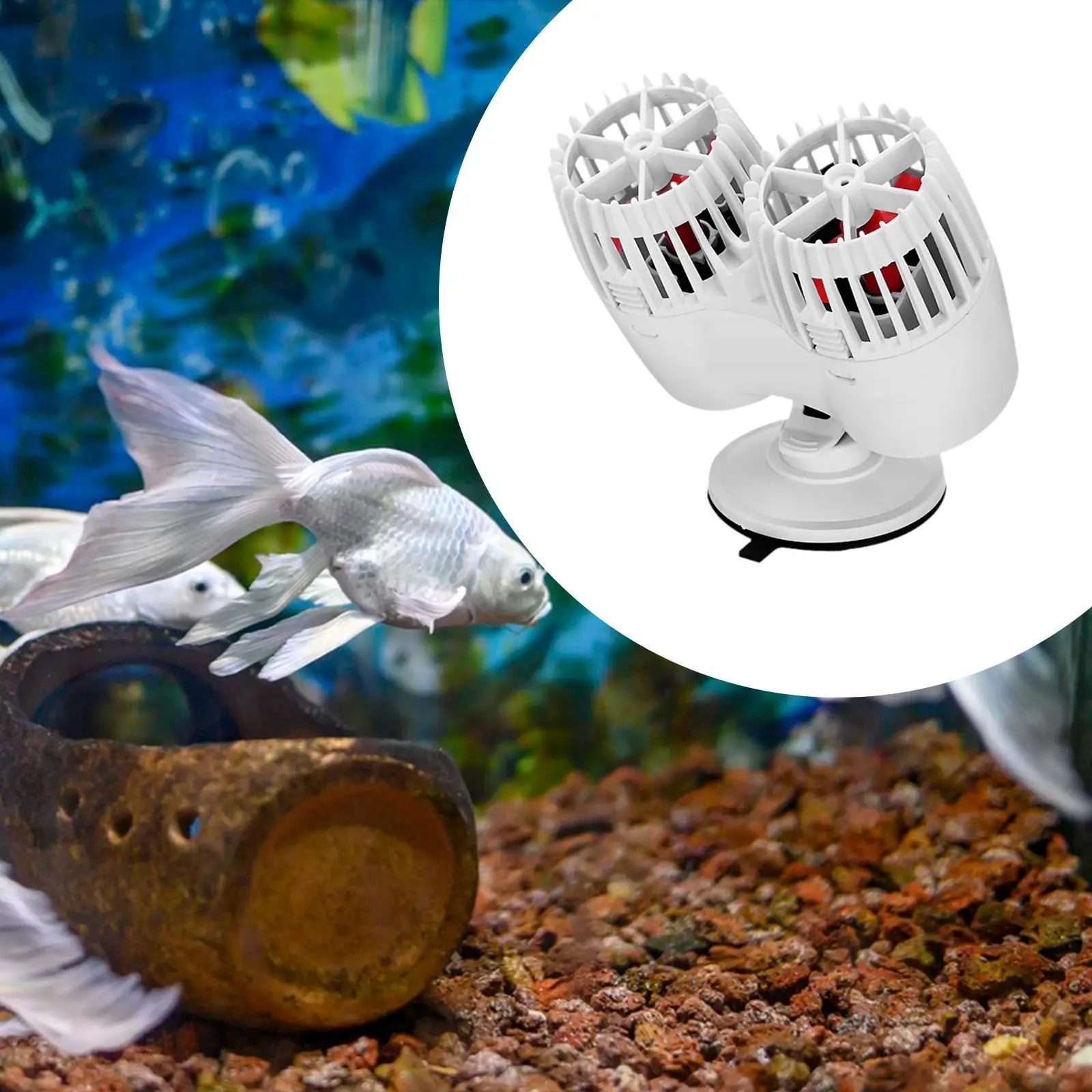 Bomba de circulación Aquarium Wave Maker de 20W para acuarios de agua dulce y salada - imagen 3