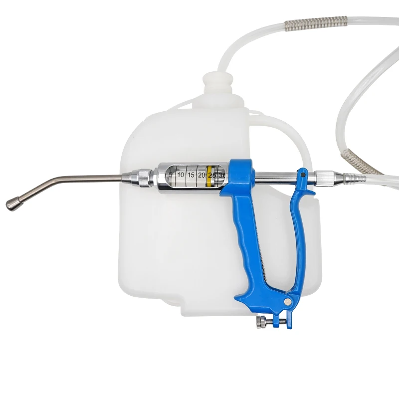 Dispositivo de dosificación continua veterinario para animales, pistola de drogas automática para vacuna, Drench para inyección de ganado, cabra y cerdo, 5/10/20/30ml - imagen 2