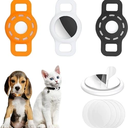 Funda silicona antipérdida Airtag para collar gato y perro pequeño