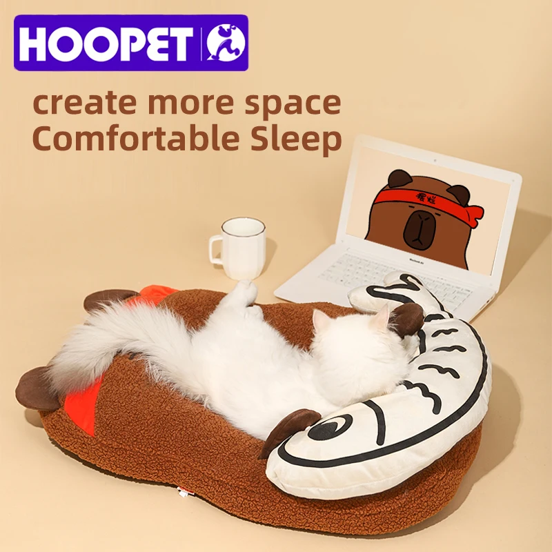 HOOPET Alfombrillas para mascotas, perrera universal para gatos con almohadas, alfombrillas suaves y cómodas, camas para gatos y perros para todas las estaciones, nuevas