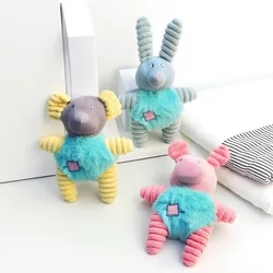 Juguete de peluche para mascotas con forma de animal, juguete Molar resistente a masticar para perros y gatos, juguete interactivo suave no tóxico para masticar mascotas para cachorros