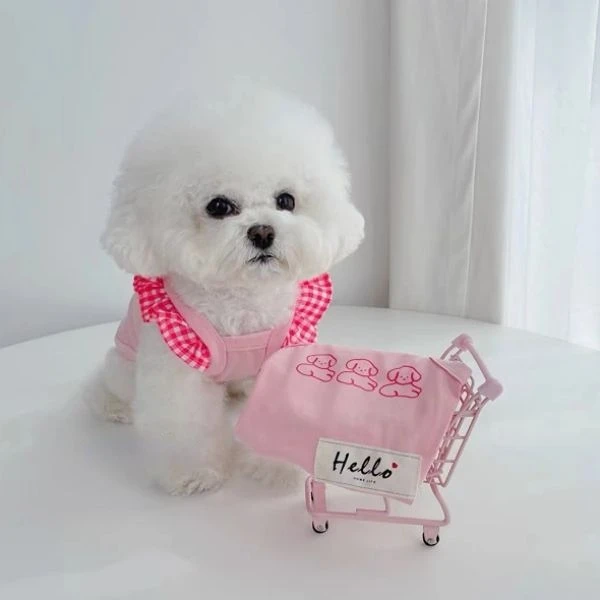 Camiseta sin mangas con correa de encaje para perro, ropa fina elástica con correa para las orejas, para gato, para mascotas - imagen 2