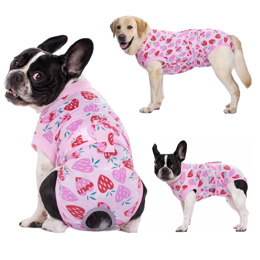 Traje de recuperación para perros XS-3XL después de la cirugía, camisa de recuperación, chaleco, pañal antilamer para perros, bragas sanitarias para perros varones o mujeres