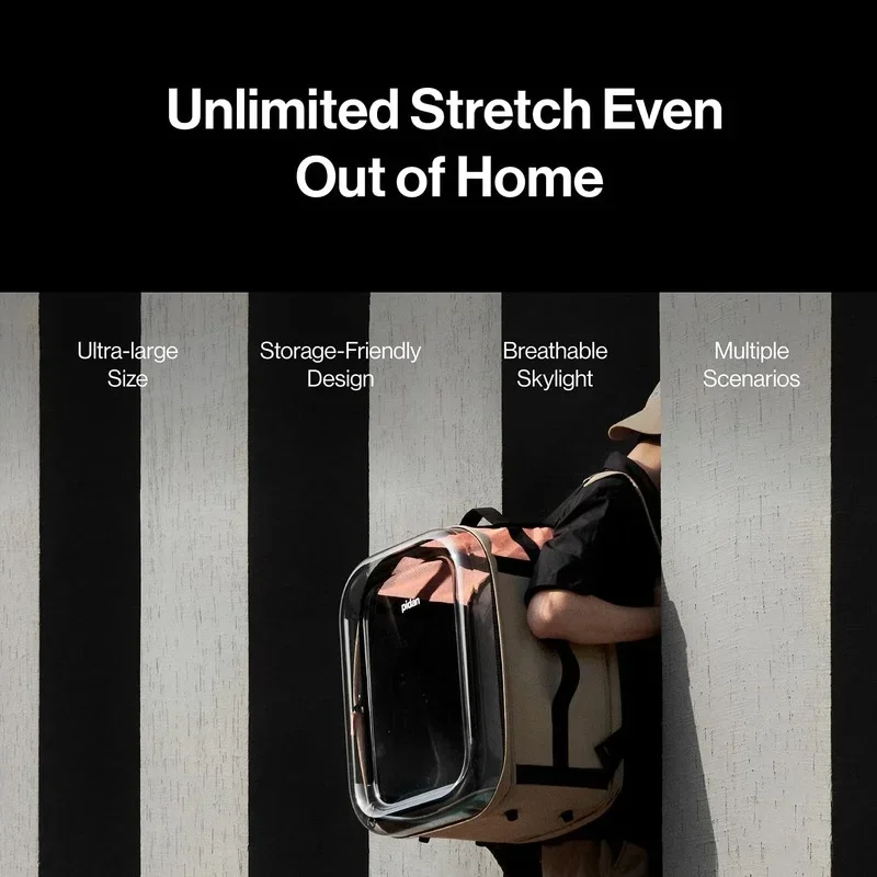 Mochila transportadora para mascotas para gatos, gran espacio para viajes y senderismo, adecuada para gatos grandes y perros pequeños, esay para doblar suministros para gatos - imagen 2