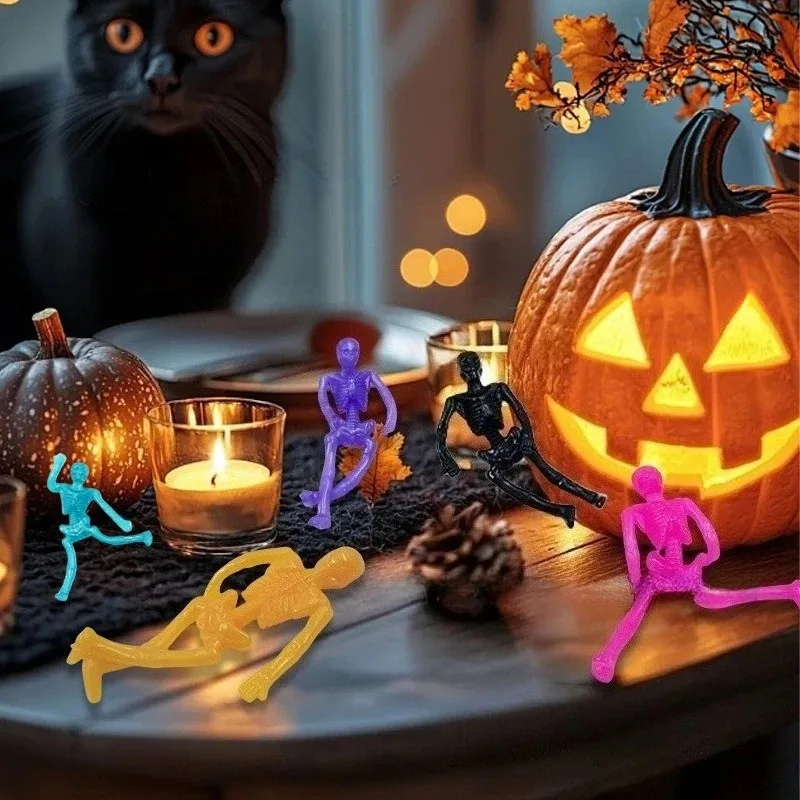 Juguetes de esqueleto elásticos interactivos para mascotas, juguetes de esqueleto duraderos de colores surtidos para jugar con perros y gatos, suministros para mascotas resistentes a mordeduras - imagen 4