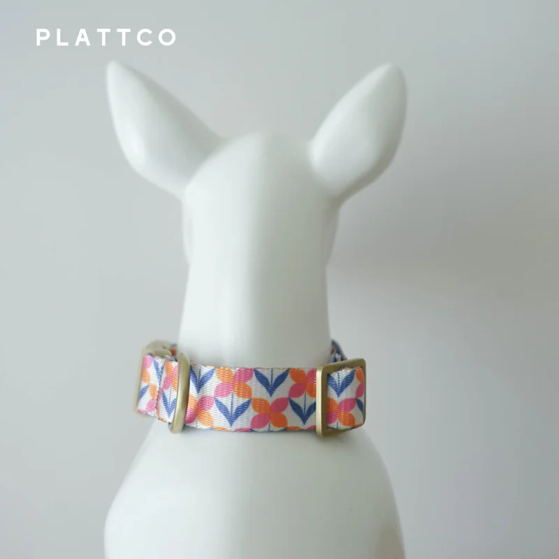 Collar y correa con lazo de mariposa violeta para perro - imagen 5