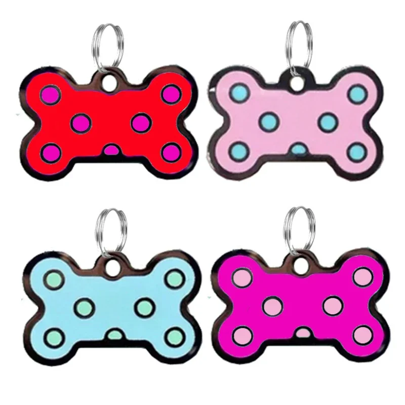 Accesorio de etiqueta de identificación para perro, colgante de encanto con grabado gratis, Collar personalizado para gato, cachorro y gatito - imagen 4