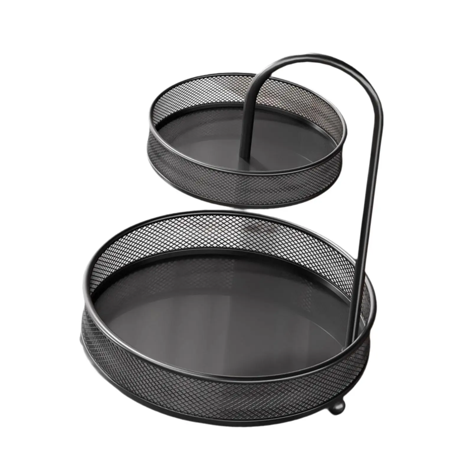 Fruit Basket Fruit Bowl Non Slip 2 Tier Storage Stand Holder Vegetables Basket Bowl for Kitchen Veggie Countertop Living Room